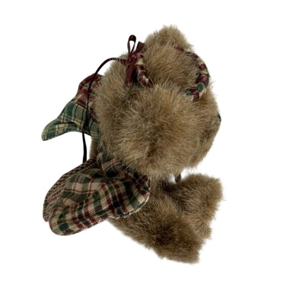 Boyds Bears Rascal 2001 8" Plush Angel Bear Collectible "Bearly An Angel" Plaid - Picture 3 of 9